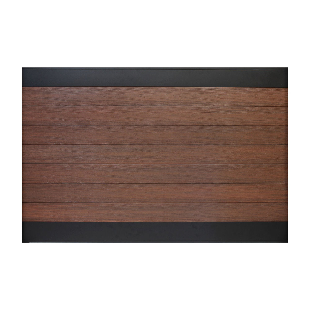 Infinity Euro 4-ft H x 6-ft W Black Rose Privacy Composite Fence Panel