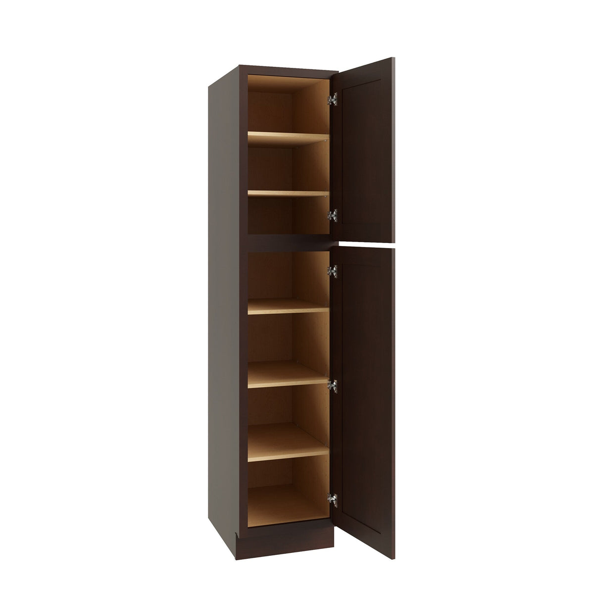 RELIABILT 18-in W x 84-in H Wood Brown Freestanding Utility Storage Cabinet