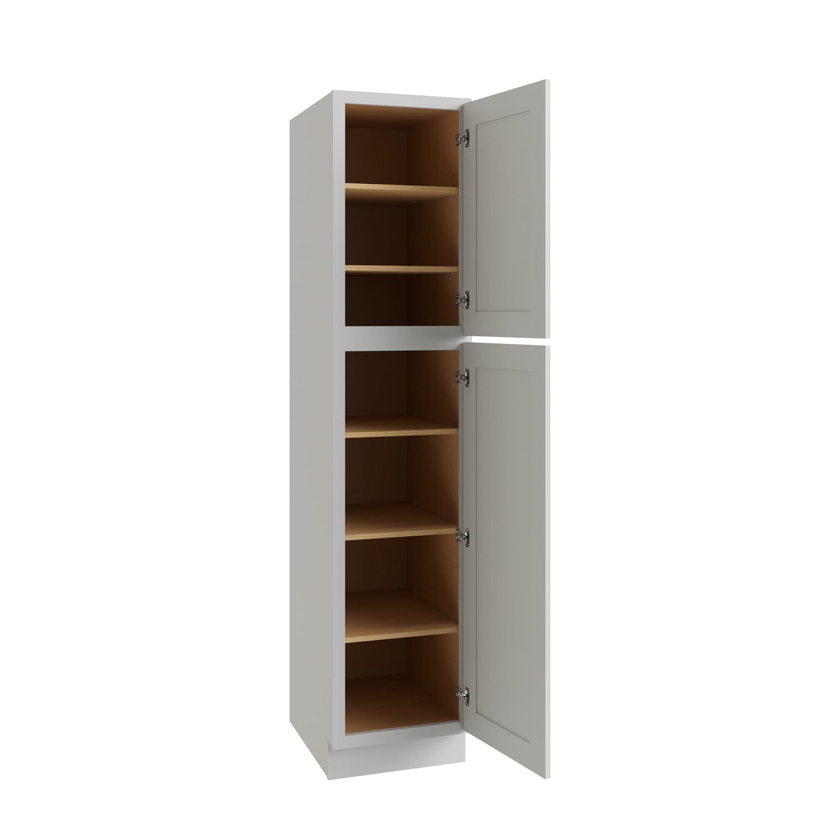 RELIABILT 18-in W x 84-in H Wood Grey Freestanding Utility Storage Cabinet