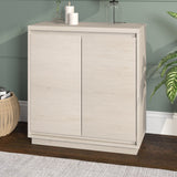 Hailey Home Presque Alder White 2-Shelf Office Cabinet