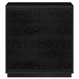 Hailey Home Presque Black Grain 2-Shelf Office Cabinet