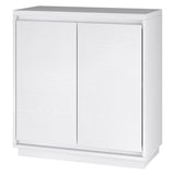 Hailey Home Presque White 2-Shelf Office Cabinet