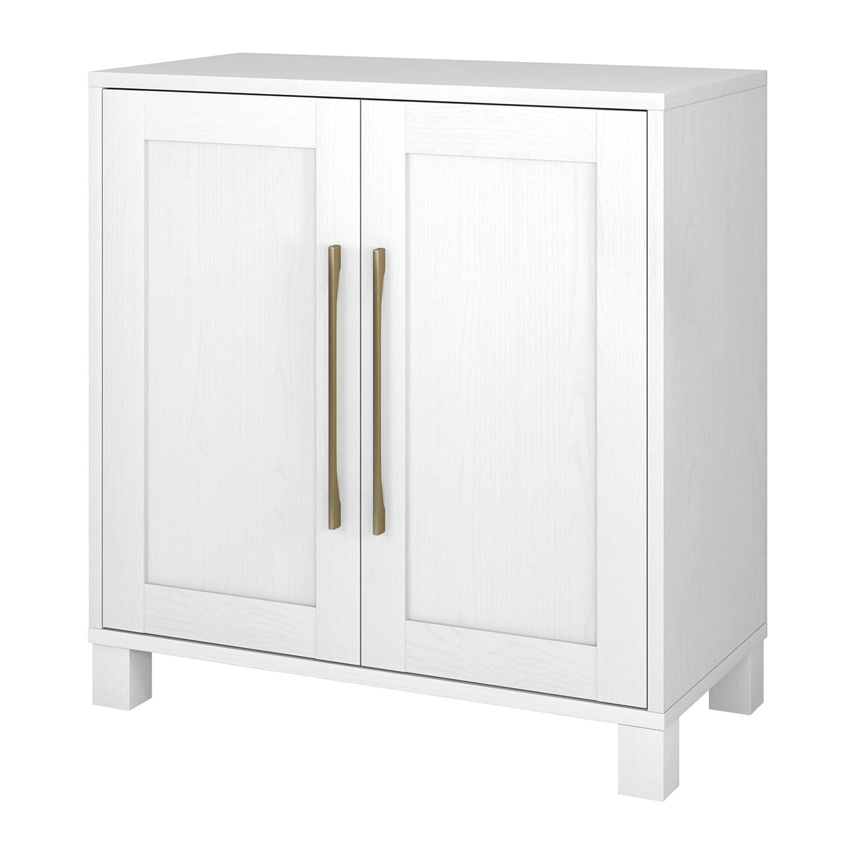 Hailey Home Chabot White 2-Shelf Office Cabinet