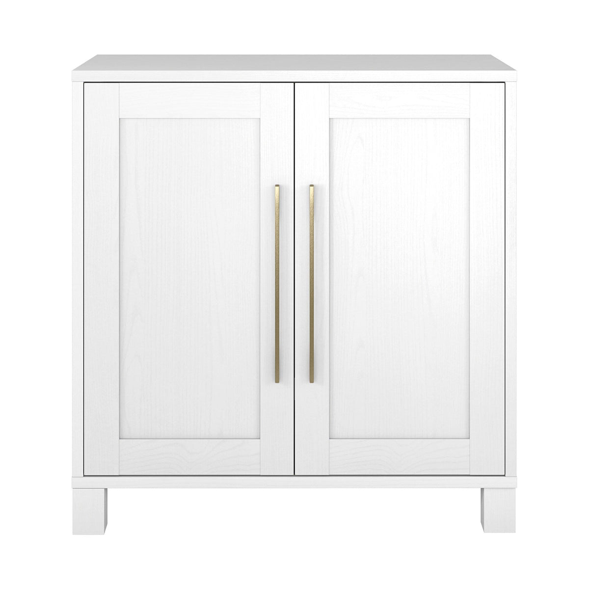 Hailey Home Chabot White 2-Shelf Office Cabinet