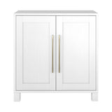 Hailey Home Chabot White 2-Shelf Office Cabinet