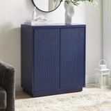 Hailey Home Alston Dark Blue 2-Shelf Office Cabinet