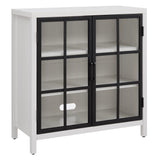 Hailey Home Bennett White 2-Shelf Office Cabinet