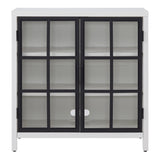 Hailey Home Bennett White 2-Shelf Office Cabinet