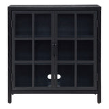 Hailey Home Bennett Black Grain 2-Shelf Office Cabinet