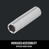 Craftsman 7/8-in SAE 12-Point Deep Socket, 1/2-in Drive (CMMT47528)
