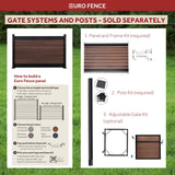Infinity Euro 6-ft H x 6-ft W Oxford Grey Privacy Composite Fence Panel