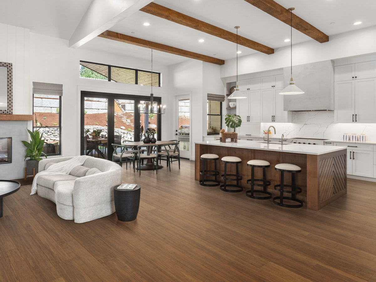 Cali Bamboo Fossilized Java Solid Bamboo Hardwood Flooring, Smooth/Traditional, 7/16-in T x 3-3/4-in W, 22.69-sq ft/Carton