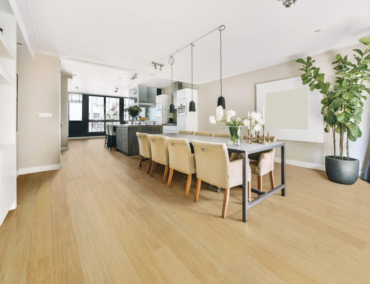 Cali Bamboo Fossilized Natural Bamboo 9/16-in T x 5-3/8-in W Smooth/Traditional Solid Hardwood Flooring (27.01-sq ft/carton)