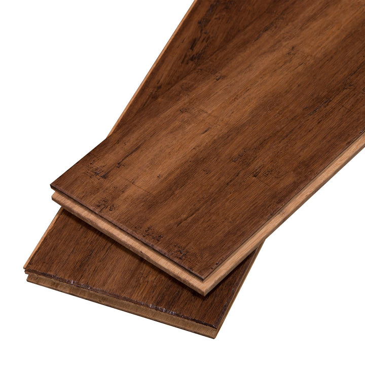 Cali Bamboo Fossilized 5.125-in Bourbon Barrel Bamboo Distressed Solid Hardwood Flooring (25.6-sq ft)