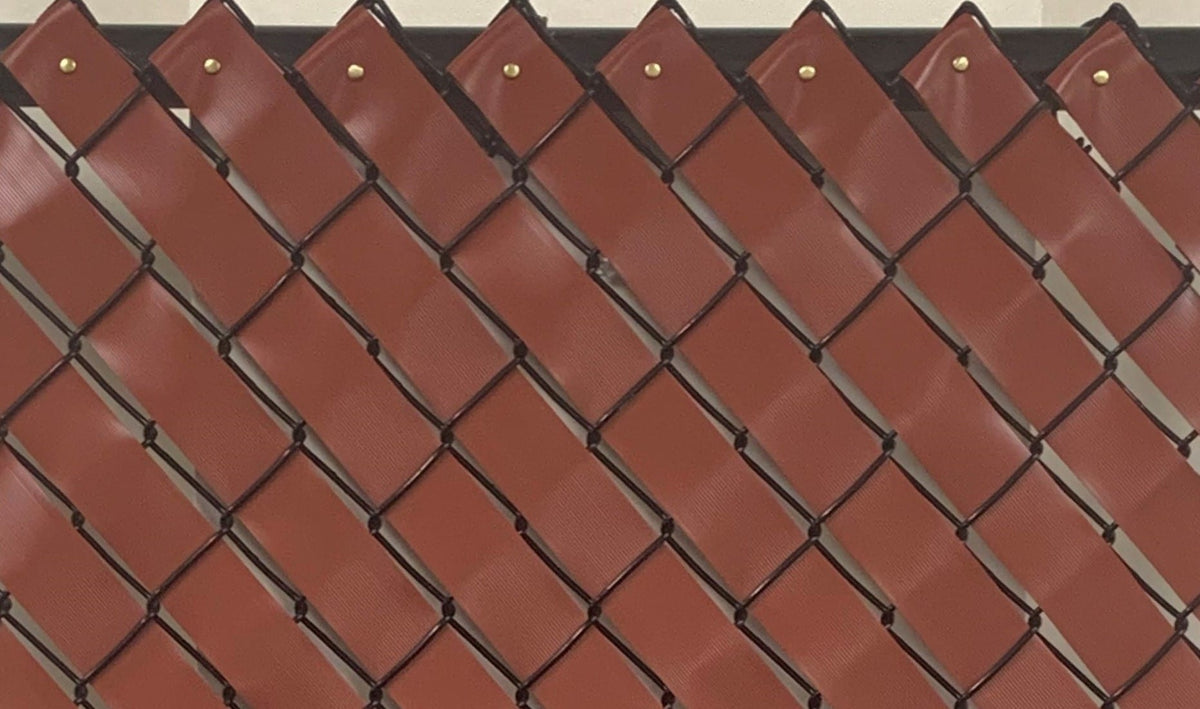 Pexco 1-3/8-in W Redwood Ldpe Chain Link Fence Slat