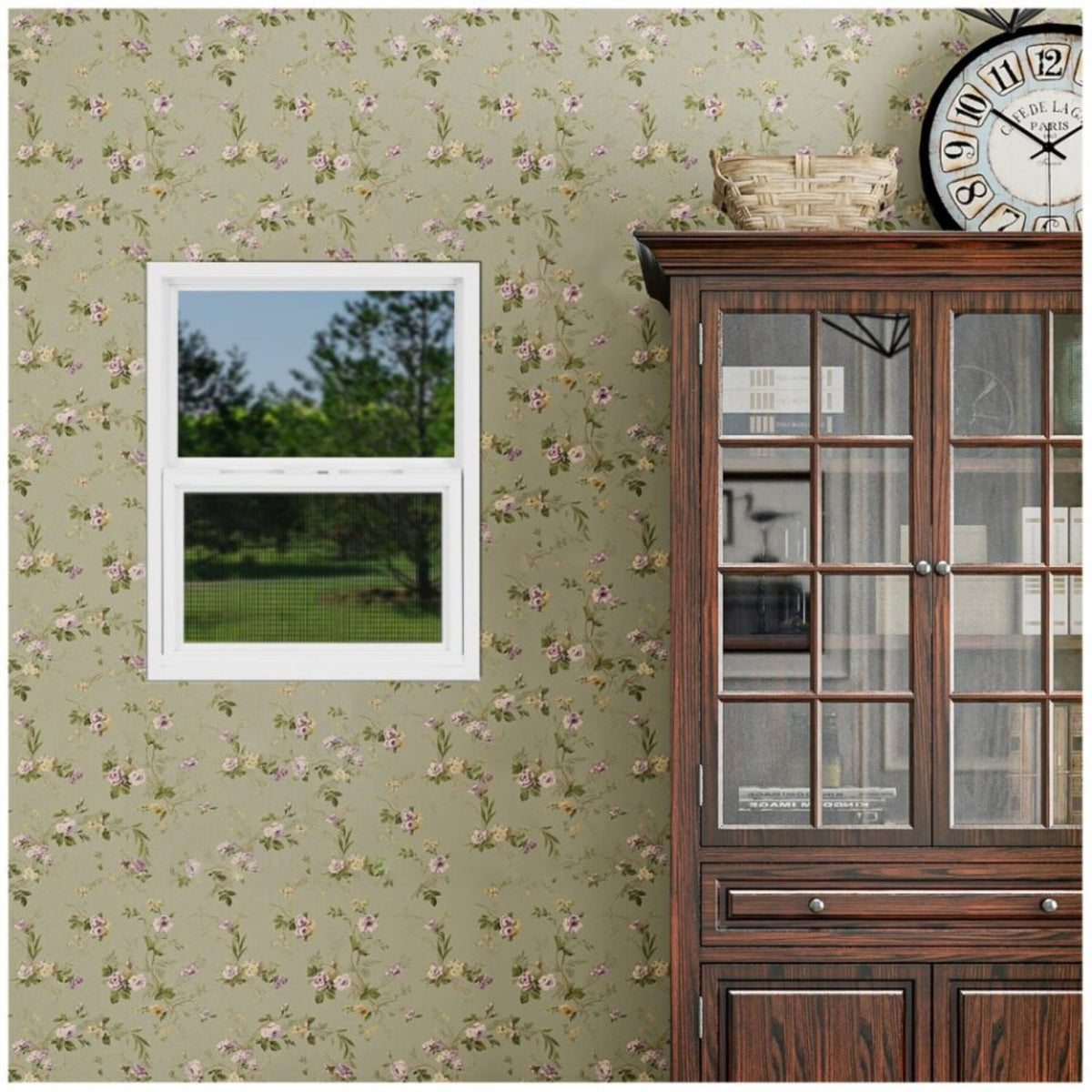 Project Source 20000S Series New Construction 17-1/2-in x 23-1/2-in x 2-1/4-in Jamb White Vinyl Single-glazed Single Hung Window Half Screen Included
