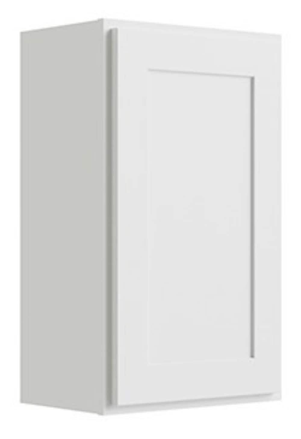 RELIABILT Parkstone 9-in W x 30-in H x 12-in D White Wall Fully Assembled Plywood Cabinet (Shaker Door Style)