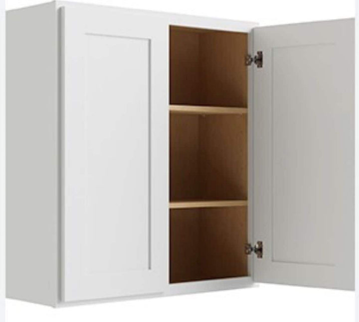 RELIABILT Parkstone 39-in W x 30-in H x 12-in D White Wall Fully Assembled Plywood Cabinet (Shaker Door Style)
