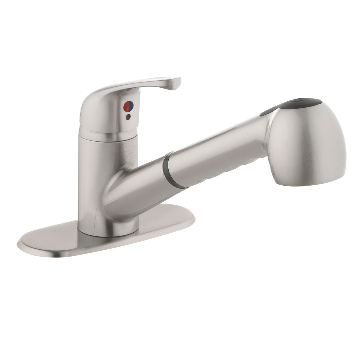Project Source Stainless Steel Utility Faucet with Pulldown Sprayer