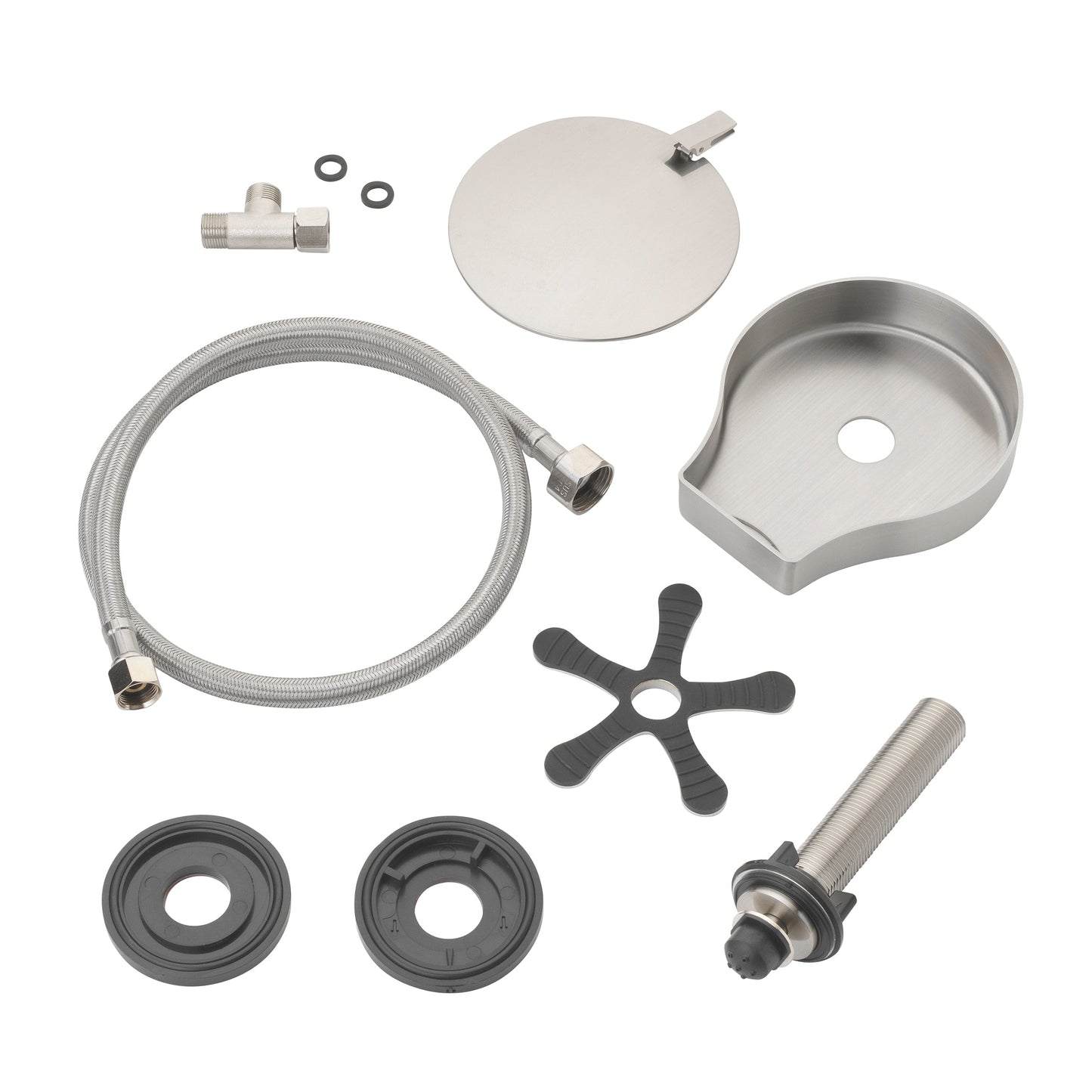 Project Source Stainless Steel Touchless Deck-mount Utility Faucet