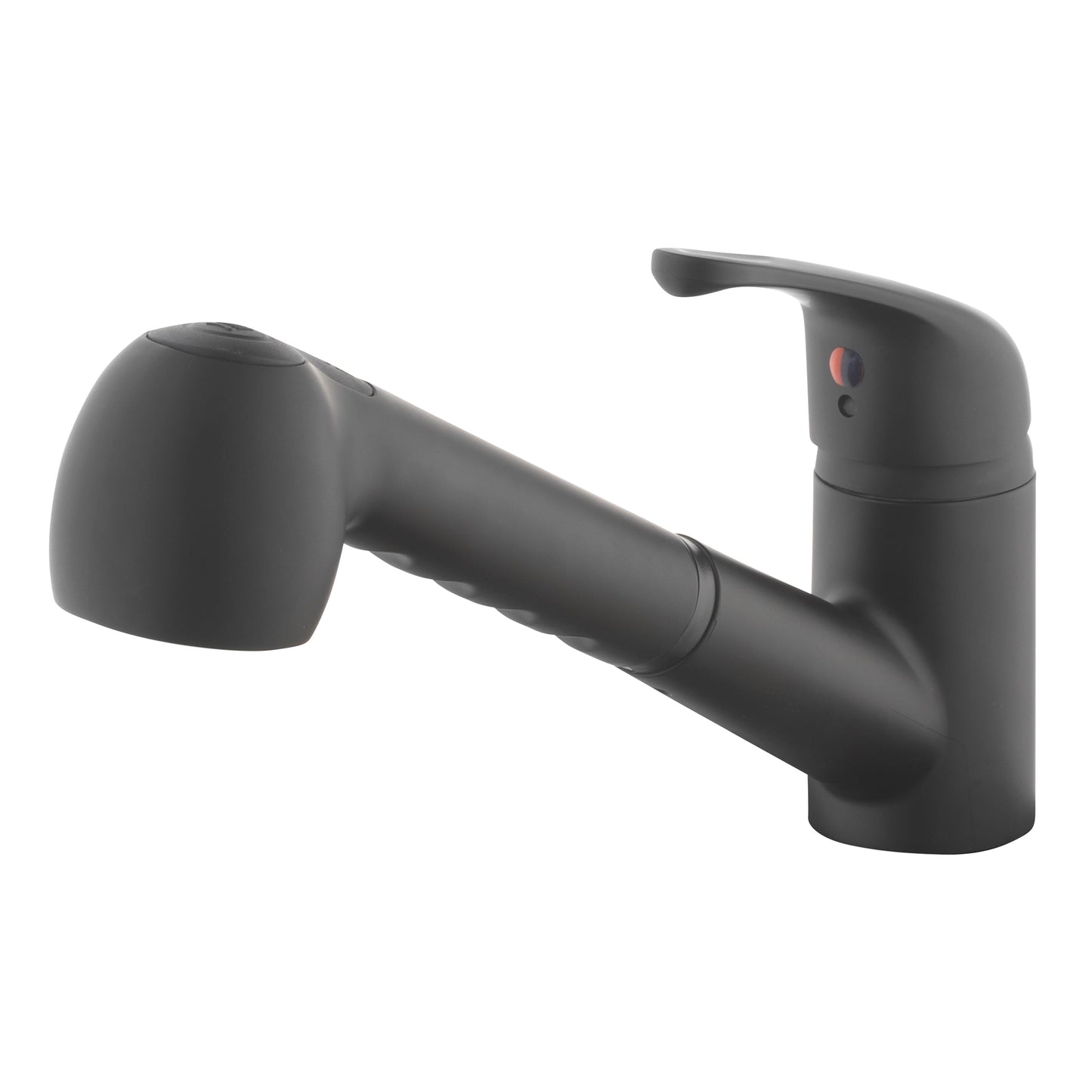 Project Source Matte Black Utility Faucet with Pulldown Sprayer
