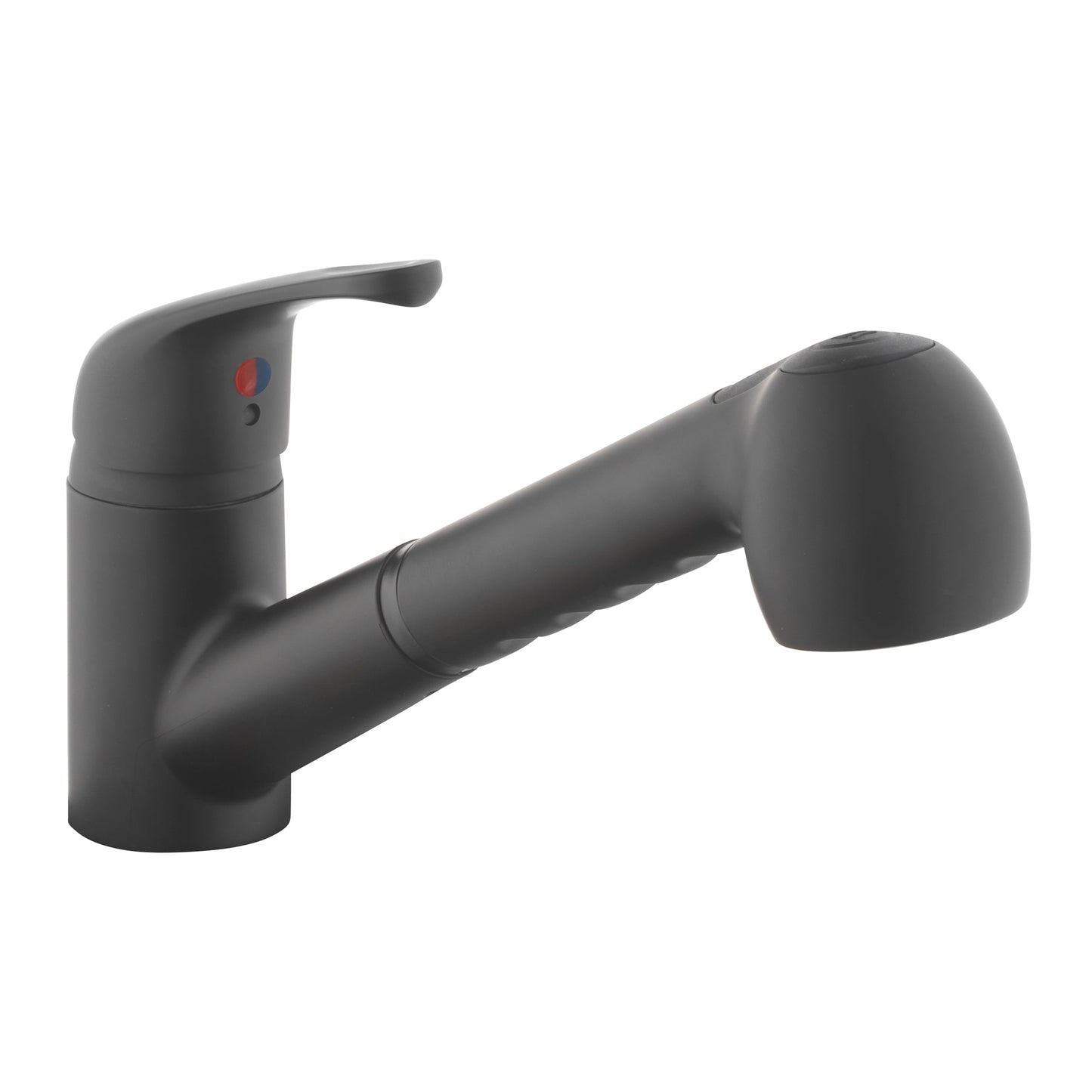 Project Source Matte Black Utility Faucet with Pulldown Sprayer