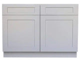 RELIABILT Parkstone 27-in W x 34.5-in H x 24-in D Grey Blind 1-Drawer Base Fully Assembled Plywood Cabinet (Flat Panel Shaker Style)