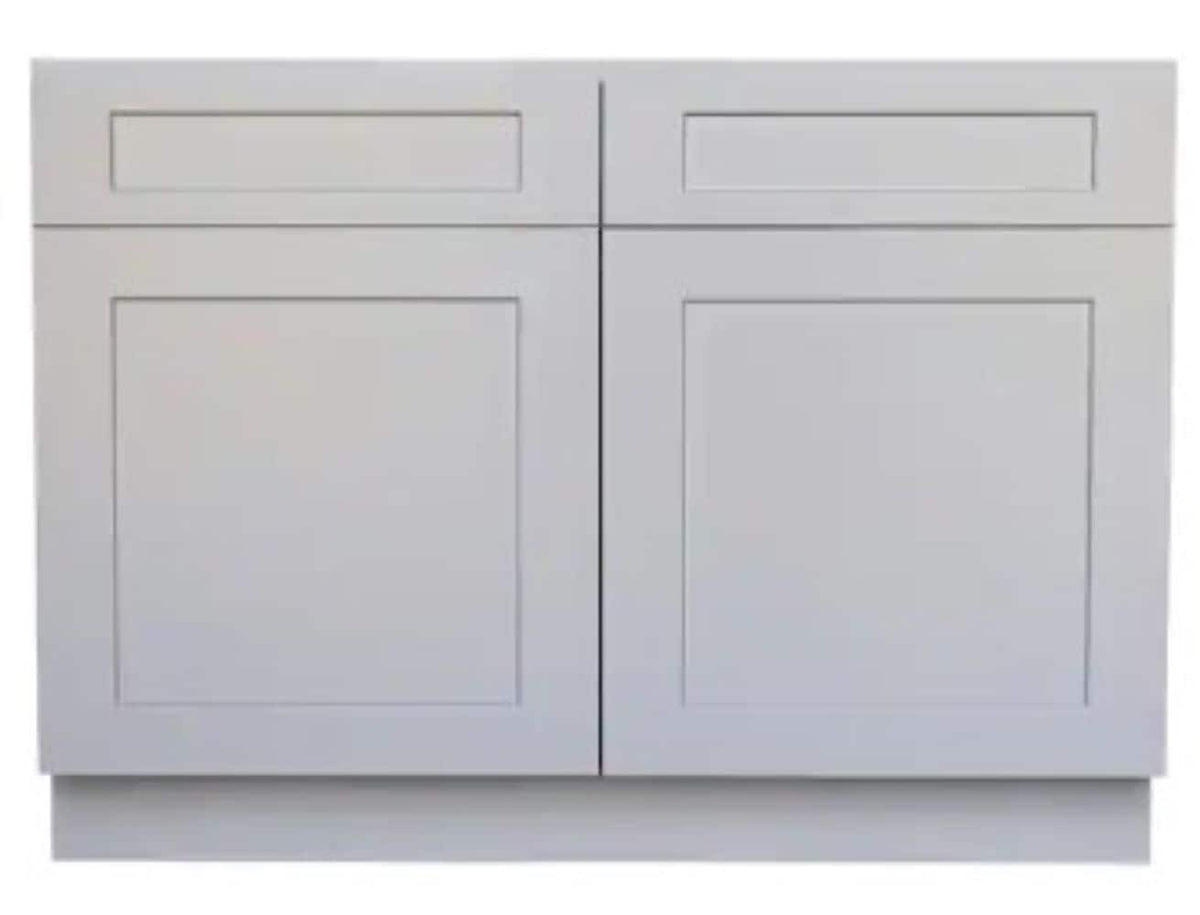 RELIABILT Parkstone 39-in W x 34.5-in H x 24-in D Grey Blind 1-Drawer Base Fully Assembled Plywood Cabinet (Flat Panel Shaker Style)