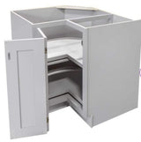 RELIABILT 27-in W x 34.5-in H x 24-in D Grey 1-Drawer Base Fully Assembled Plywood Cabinet (Flat Panel Shaker Style)