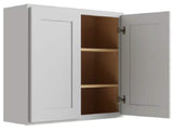 RELIABILT Parkstone 36-in W x 24-in H x 12-in D Grey Wall Fully Assembled Plywood Cabinet (Shaker Door Style)