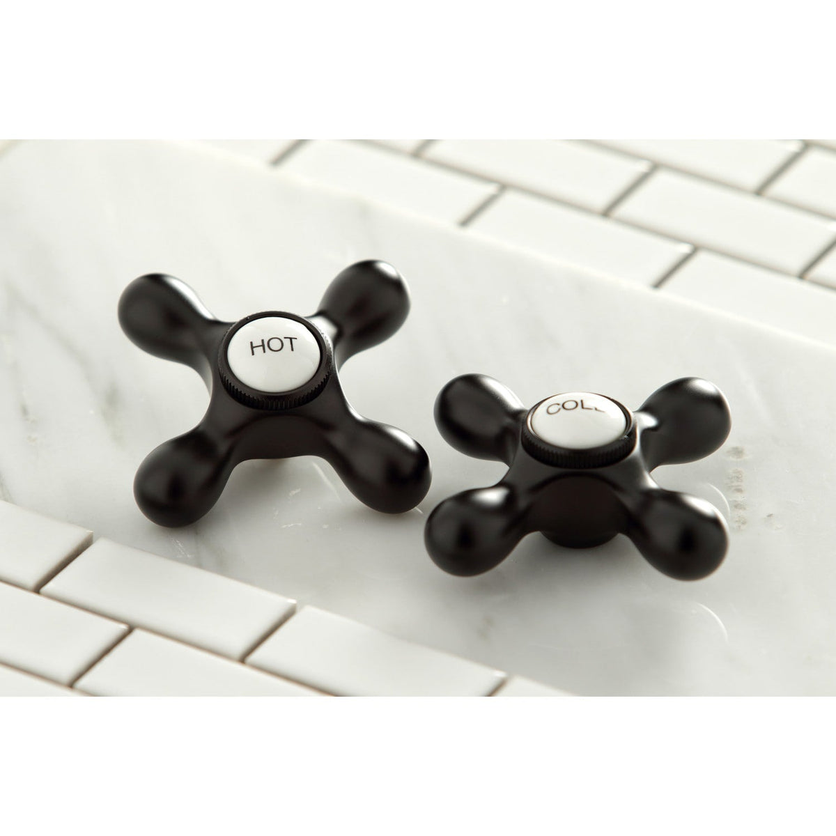 Elements of Design Oil-Rubbed Bronze 2-Handle Deck-Mount Bridge Kitchen Faucet