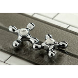 Elements of Design New Orleans Chrome 2‑Handle Deck‑Mount Bridge Kitchen Faucet with Side Spray (Deck Plate Included)