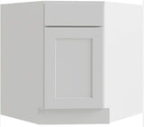 RELIABILT Parkstone 42-in W x 34.5-in H x 24-in D White Sink Base Fully Assembled Plywood Cabinet (Flat Panel Shaker Style)