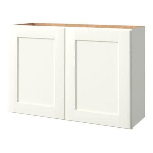 allen + roth Aveley 36-in W x 24.5-in H x 12-in D Linen Maple Door Wall Semi-Custom Cabinet