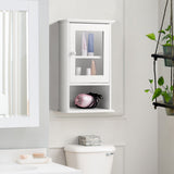 Forclover CH Medicine Cabinets 14-in x 20-in x 7-in White Bathroom Wall Cabinet