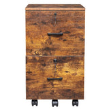 Winado Black On Brown 2-Drawer 15.75-in File Cabinet