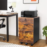 Winado Black On Brown 2-Drawer 15.75-in File Cabinet