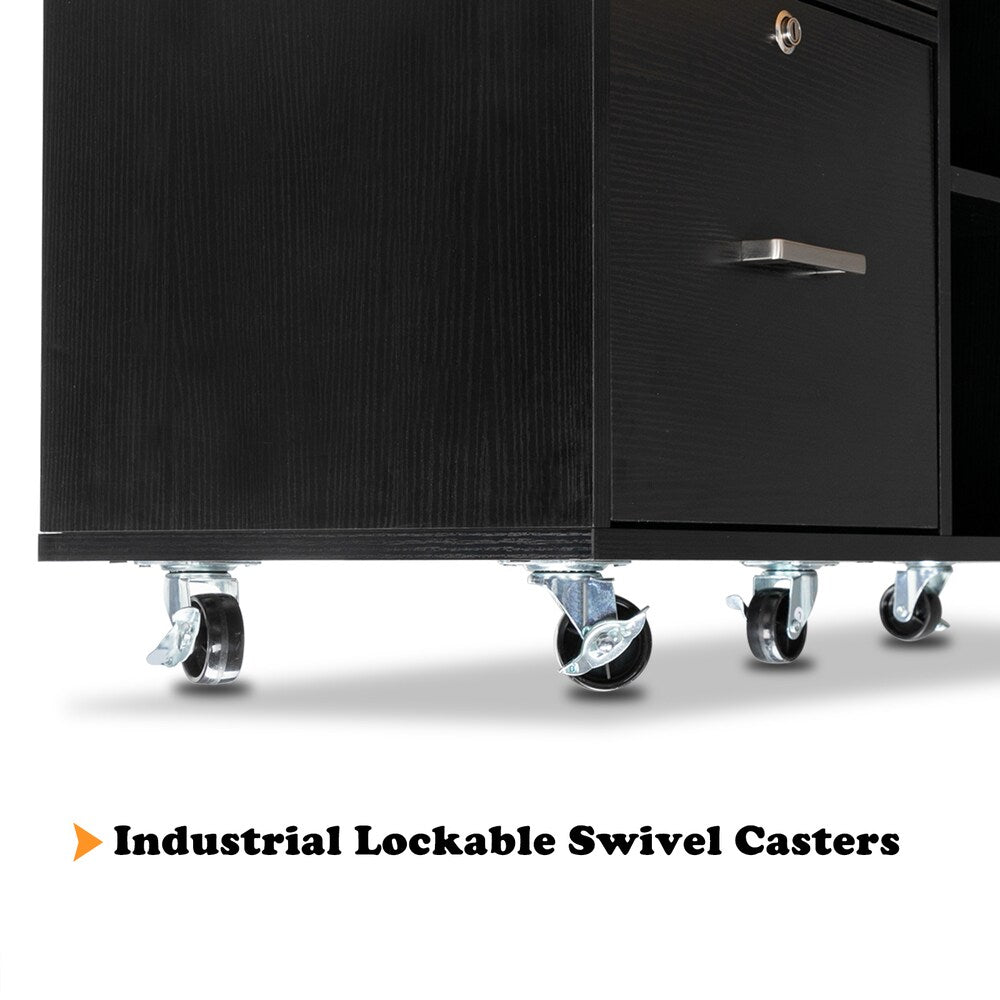 Winado Black 4-Drawer 40.95-in File Cabinet