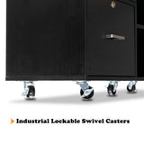 Winado Black 4-Drawer 40.95-in File Cabinet