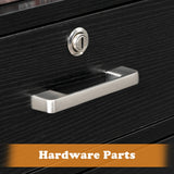 Winado Black 4-Drawer 40.95-in File Cabinet