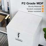 Winado White 2-Drawer 15.75-in File Cabinet