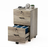 Winado Grey Oak 2-Drawer 15.75-in File Cabinet