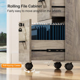 Winado Grey Oak 2-Drawer 15.75-in File Cabinet