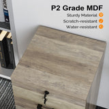 Winado Grey Oak 2-Drawer 15.75-in File Cabinet