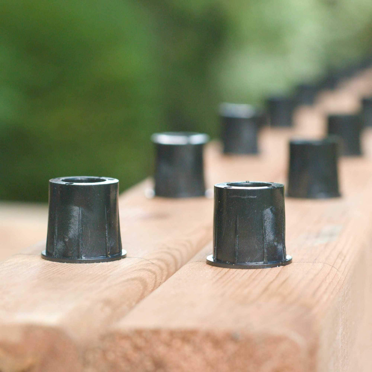 Nuvo Iron 0.75-in x 0.75-in Black Plastic Baluster Connector (20-Pack)