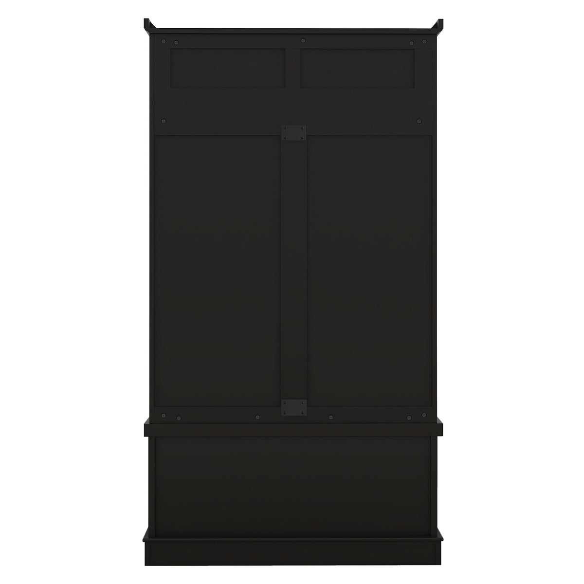 Yiekholo Casual 35.5-in Black Wood Hall Tree