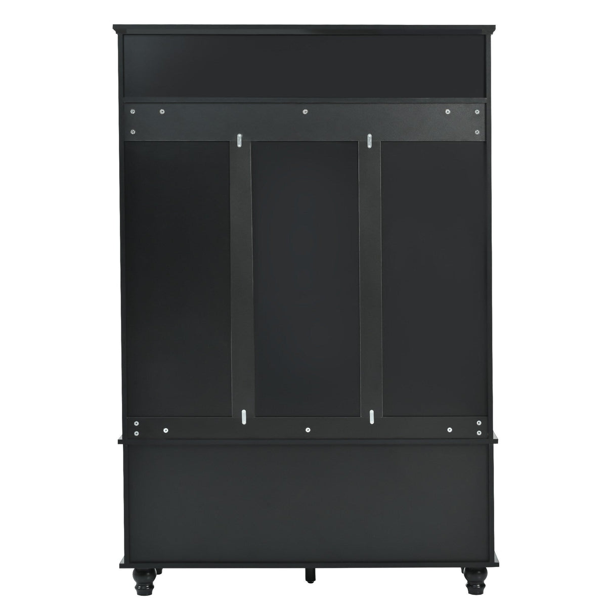 Yiekholo Casual 47.2-in Black Wood Hall Tree