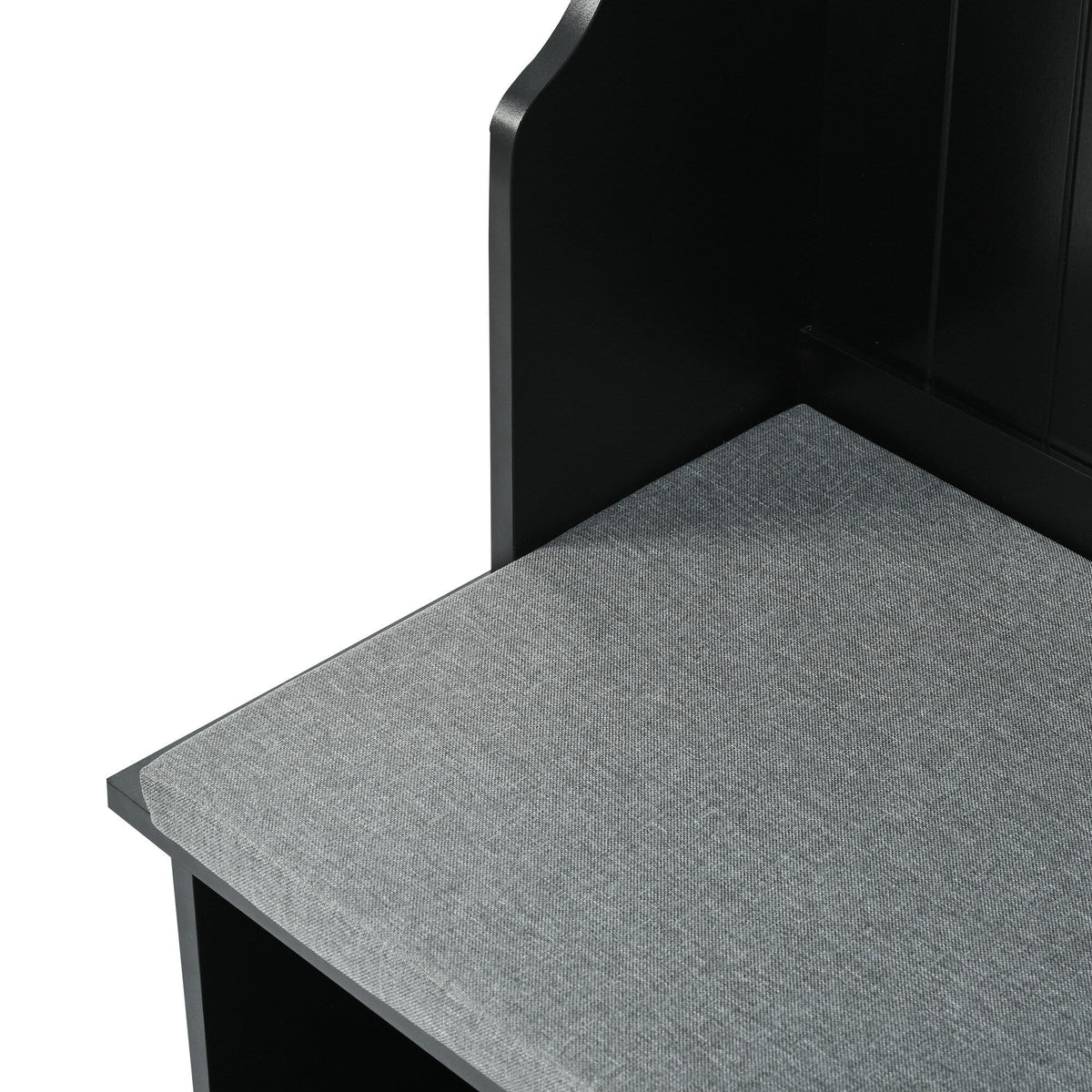 Yiekholo Casual 47.2-in Black Wood Hall Tree