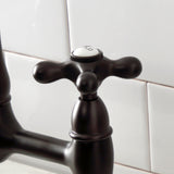 Elements of Design Oil-Rubbed Bronze 2-Handle Deck-Mount Bridge Kitchen Faucet