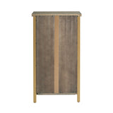 Leick Home 12-Bottle Brownbronze Wood Wine Cabinet Panel